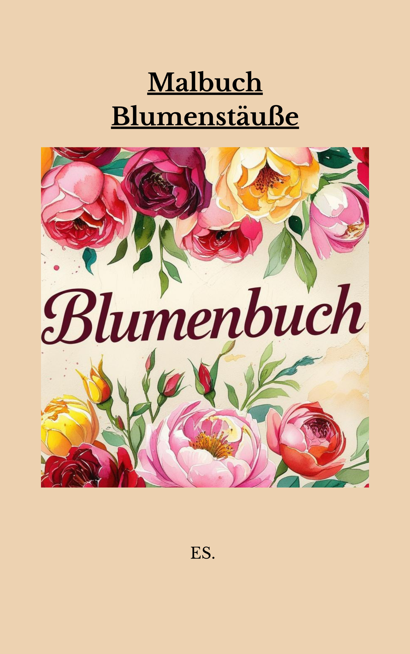 Malbuch Blumensträuße