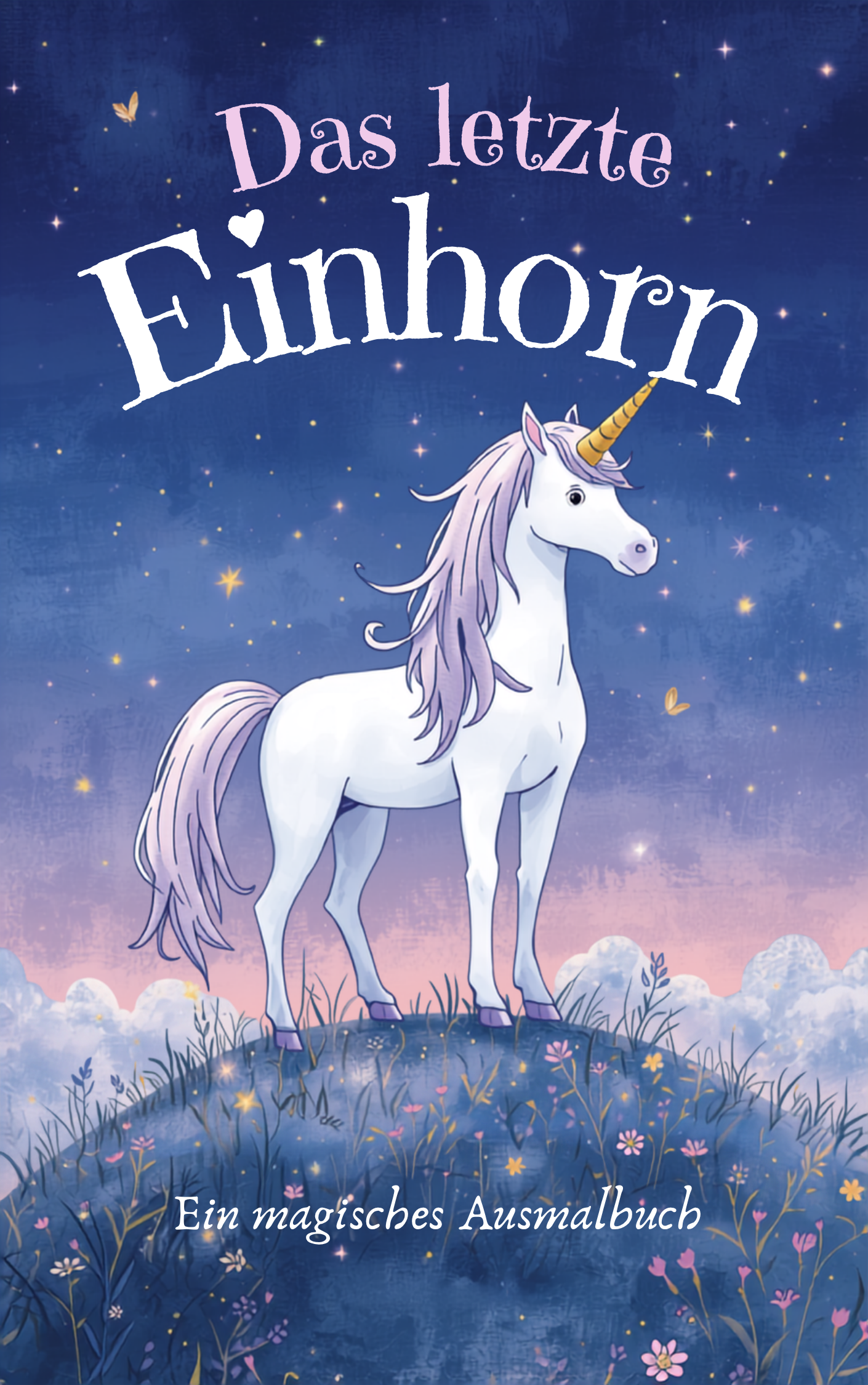 Malbuch die Magie des Einhorn