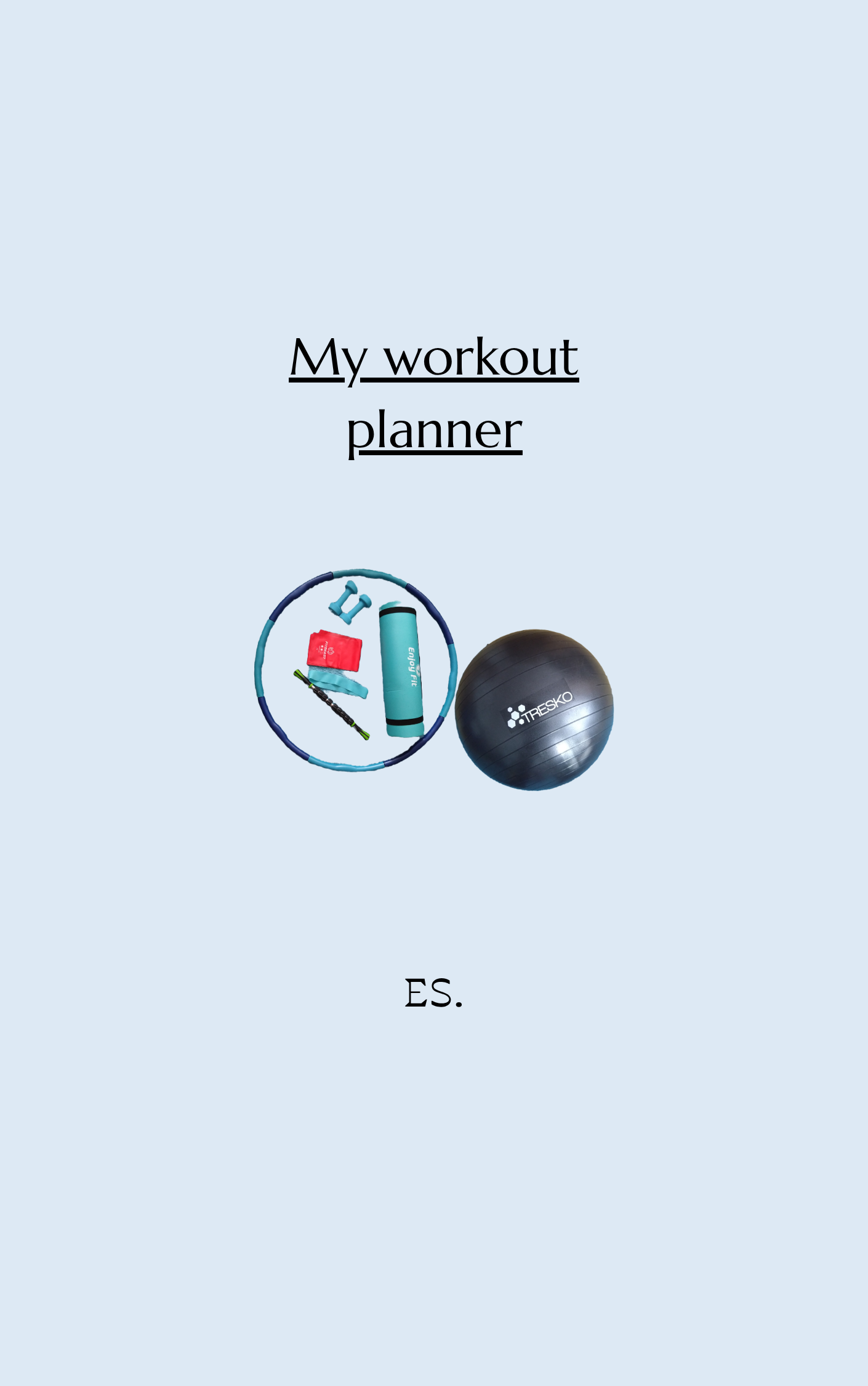 Sports dairy: Planner