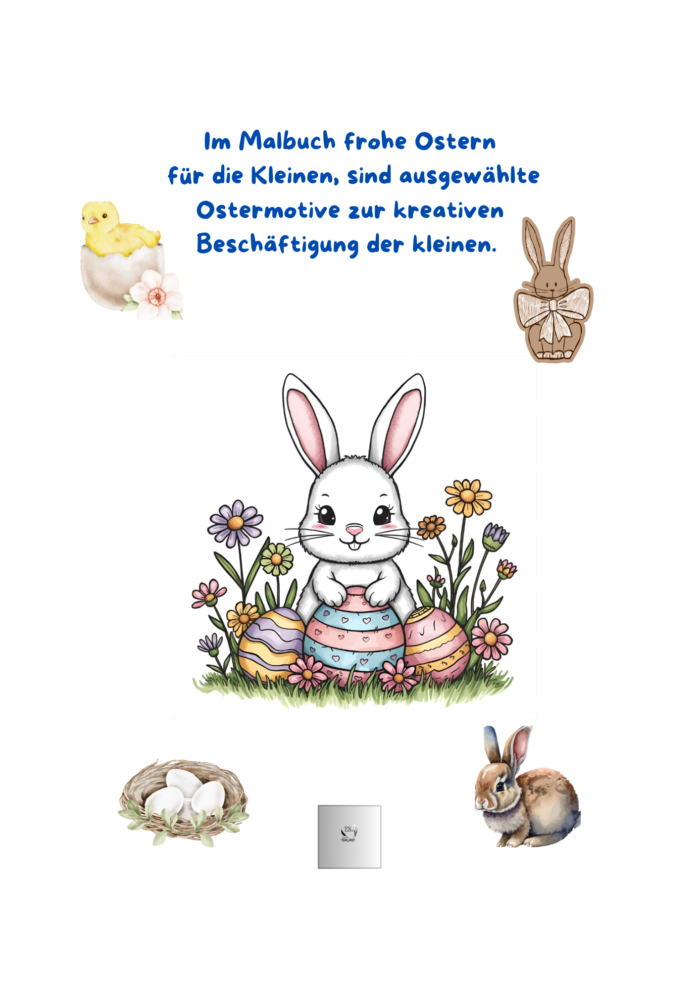 Malbuch frohe Ostern für die Kleinen
