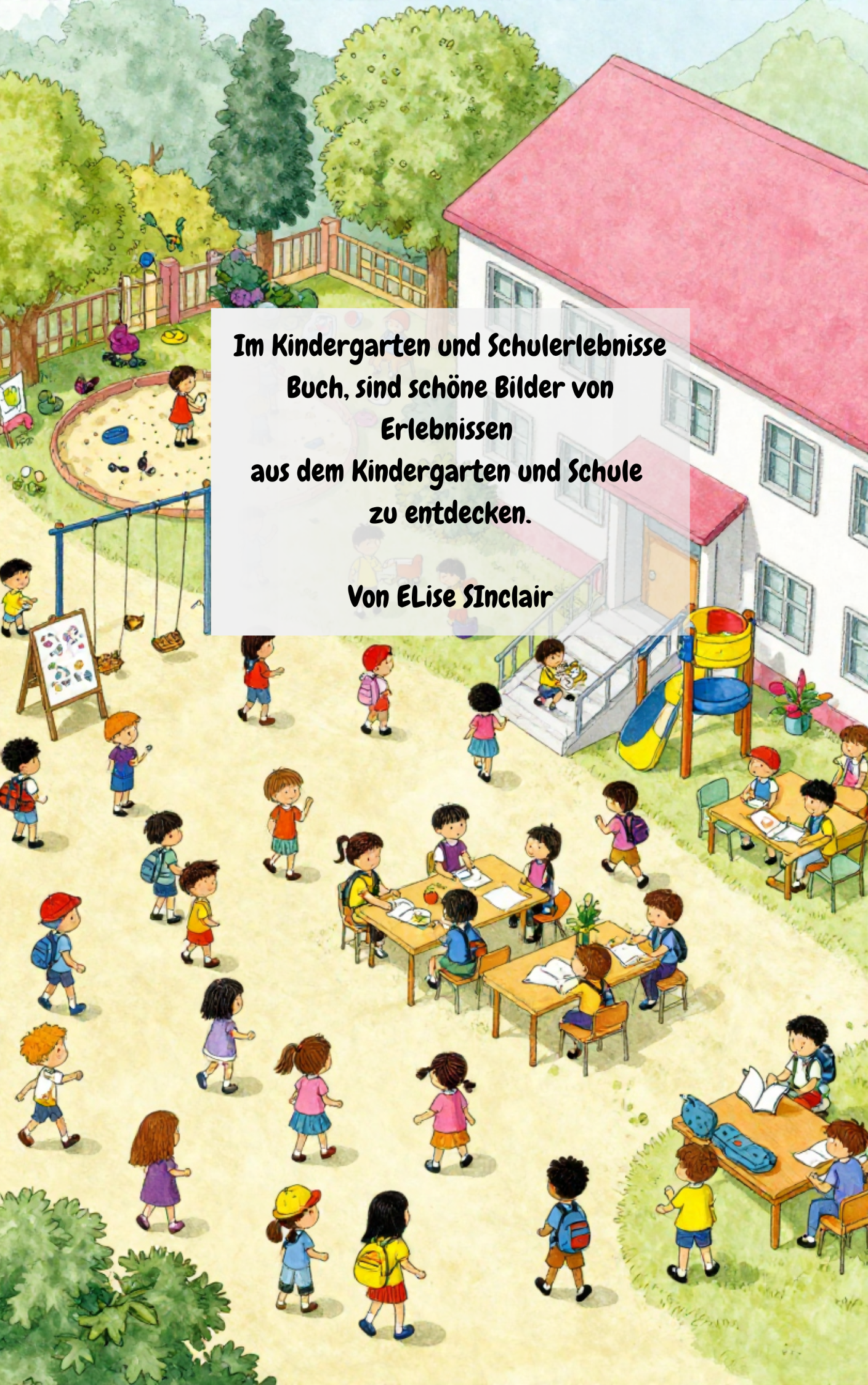 Wimmelbuch- Kindergarten und Schulerlebnisse
