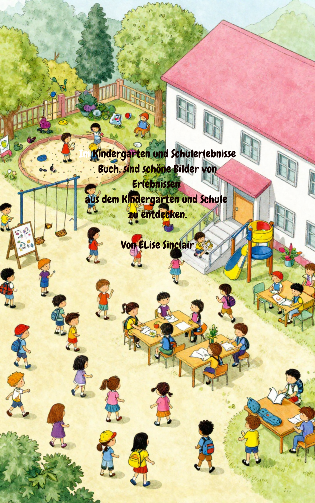 Wimmelbuch- Kindergarten und Schulerlebnisse