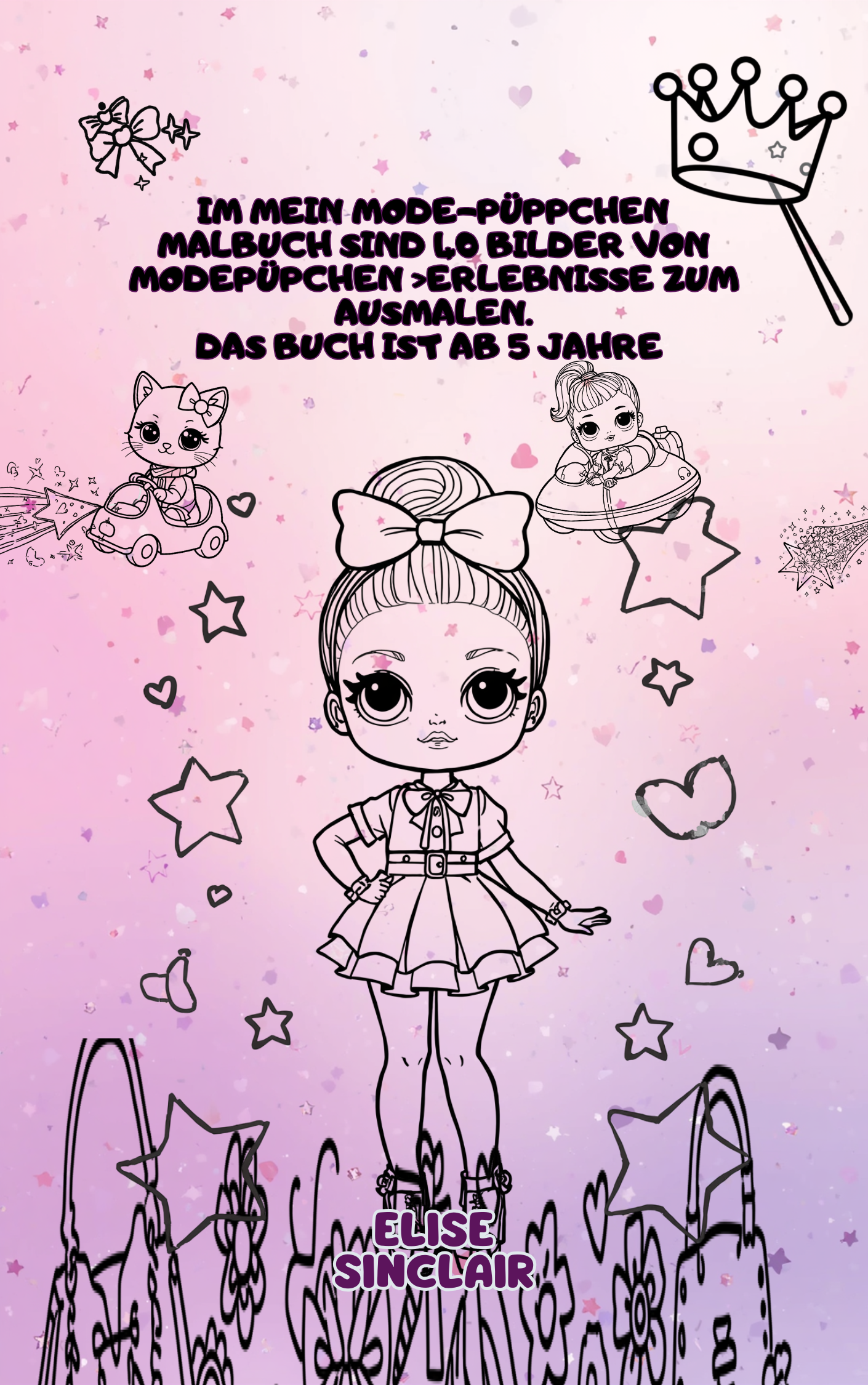 Das Malbuch Modepüppchen und  Freunde