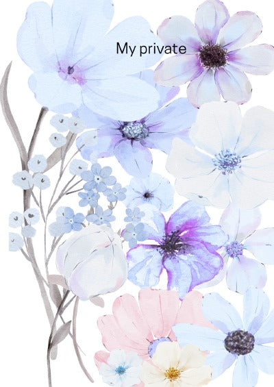 My Private / Floral blau