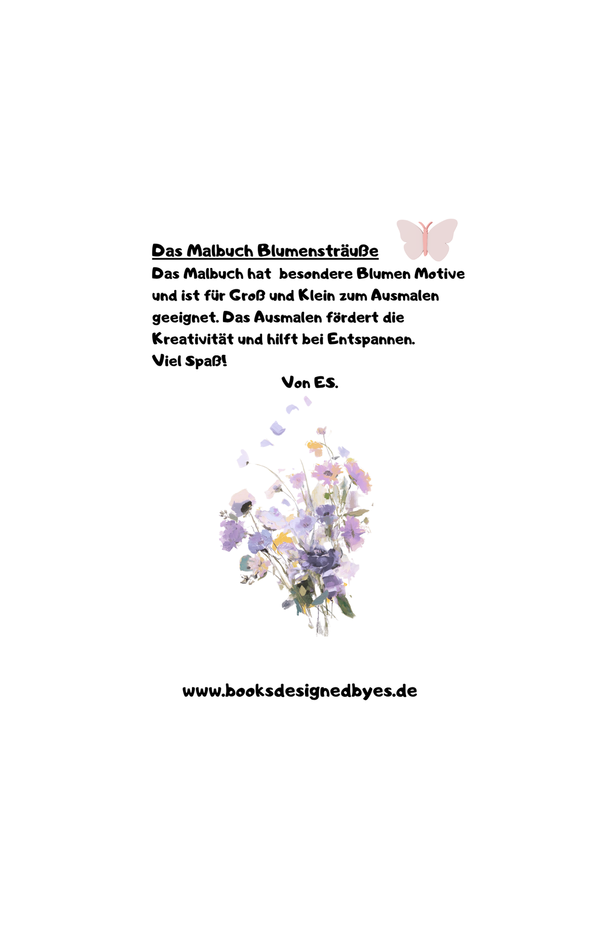 Malbuch Blumensträuße 2 / Deutsch
