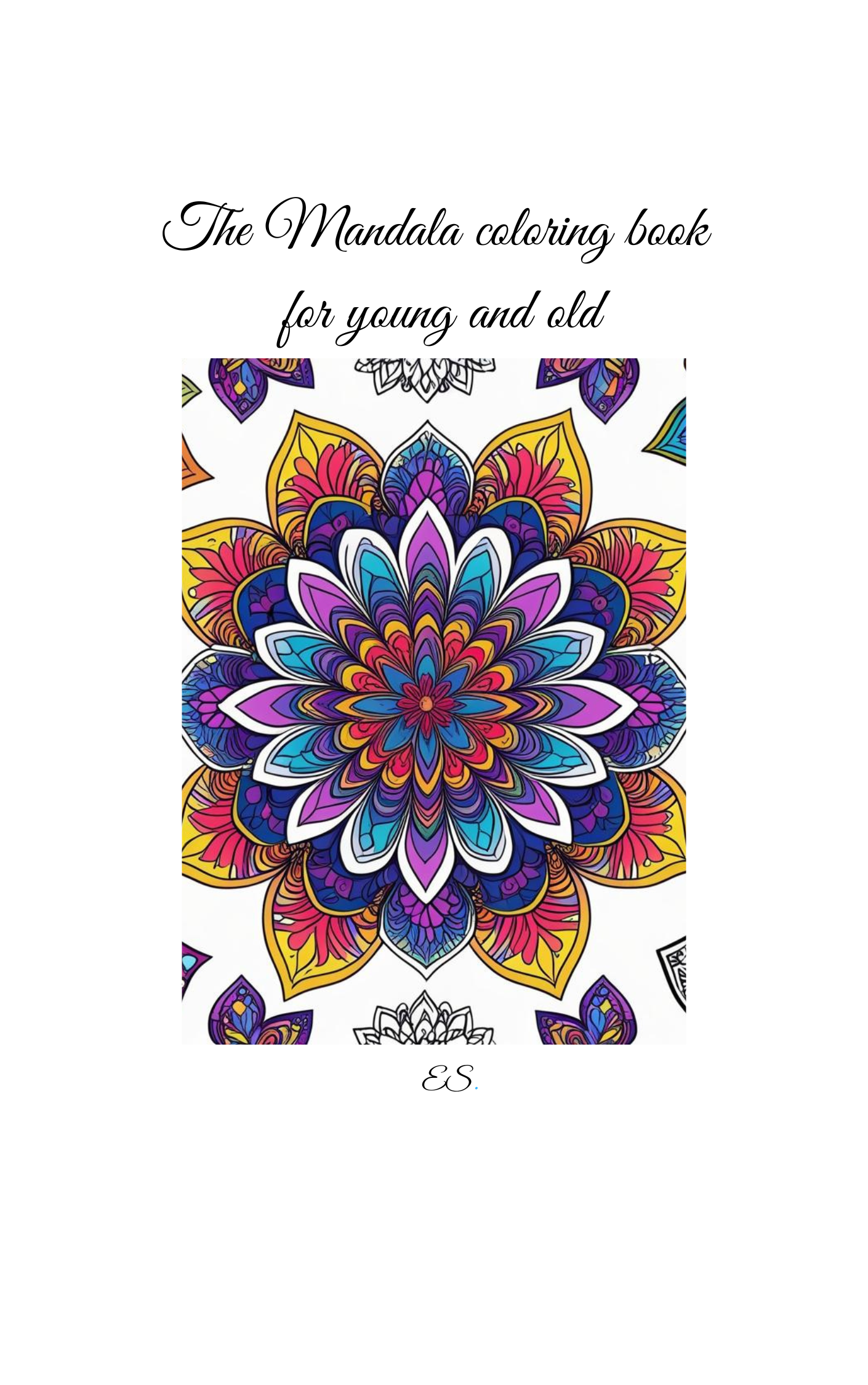 The Mandala coloring book: for young and old purple