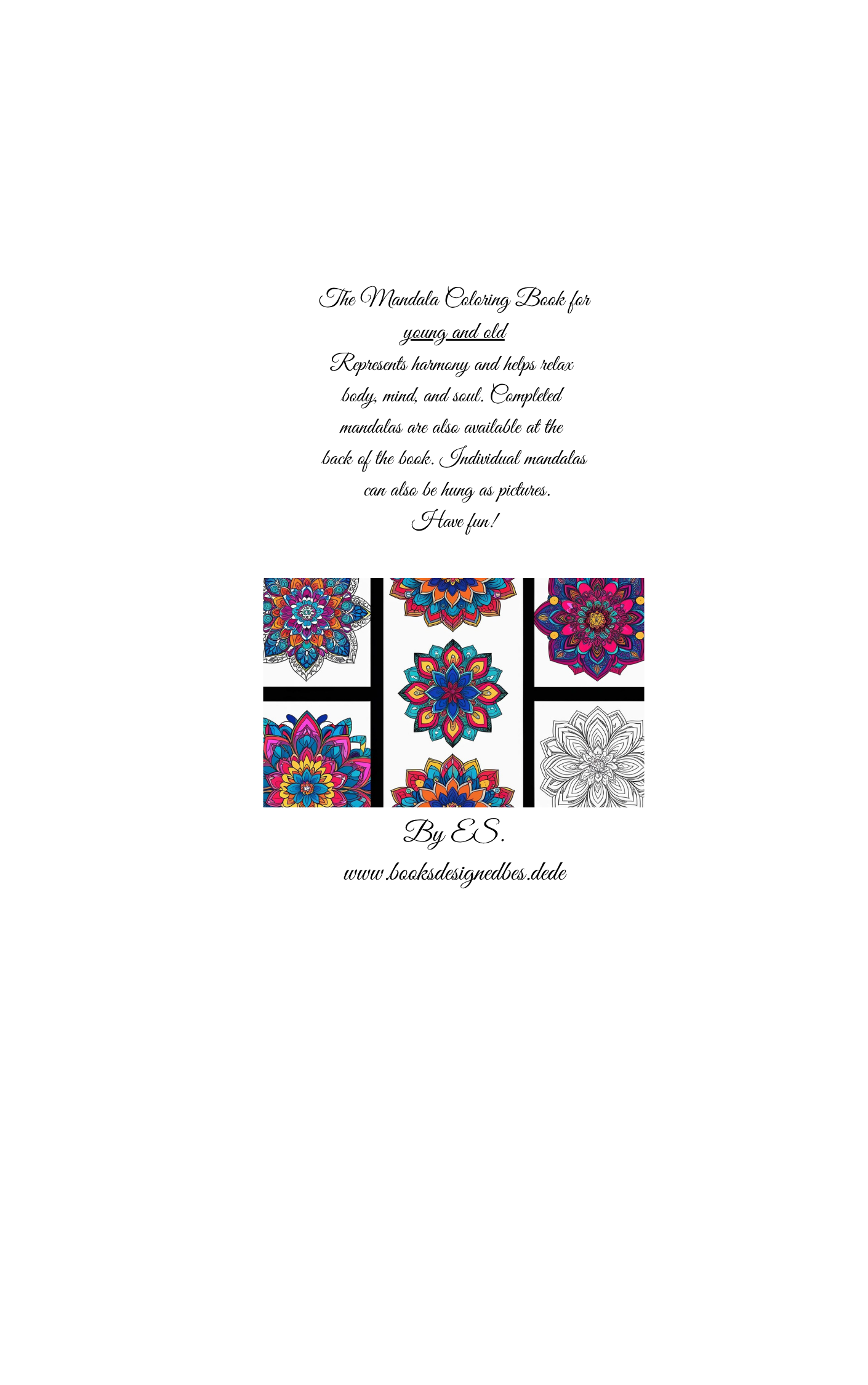 The Mandala coloring book: for young and old purple