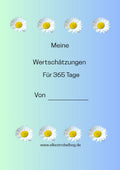 Mein Tagebuch meiner Wertschätzungen für 365 blau