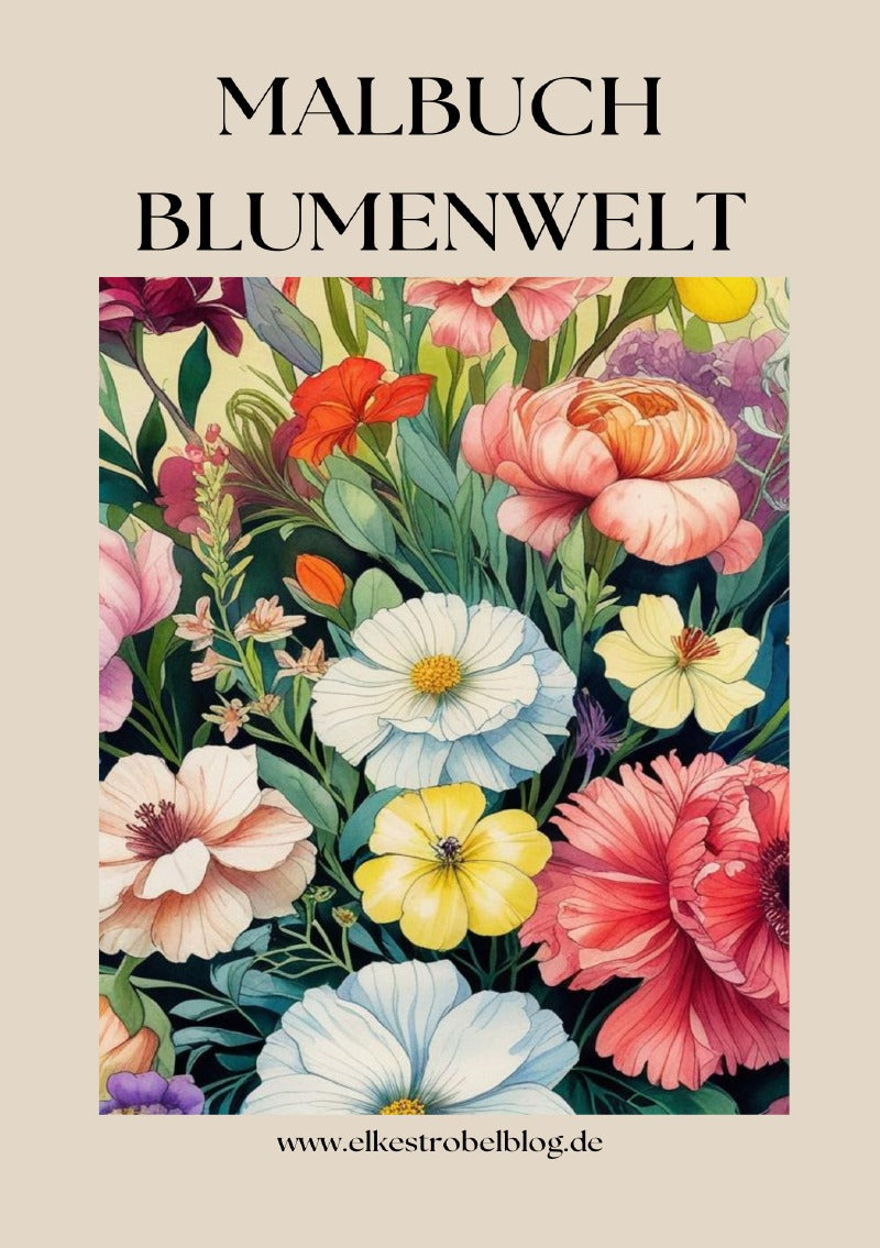 Malbuch Blumenwelt 1