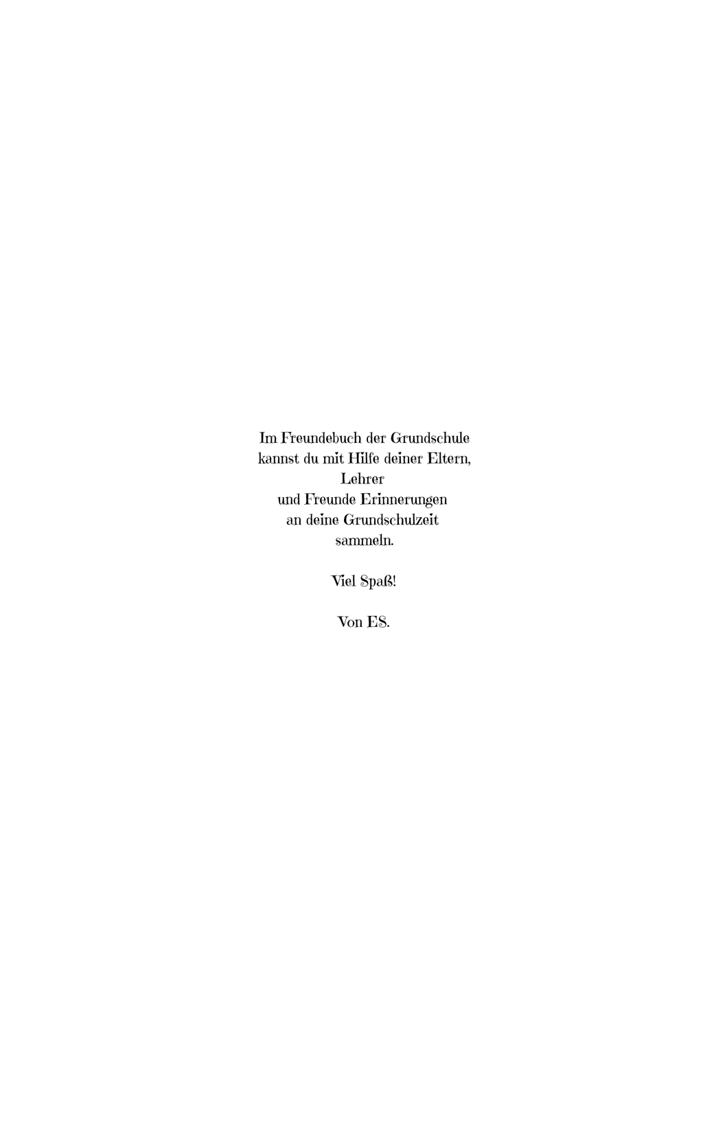 Mein Freundebuchbuch Elfenjunge