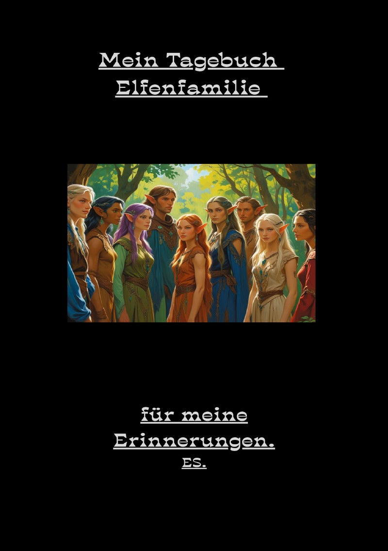 Mein Elfenfamilien Tagebuch für meine Erinnerungen ind Eng / Deu