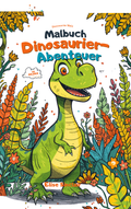 Malbuch Große Dinosaurier
