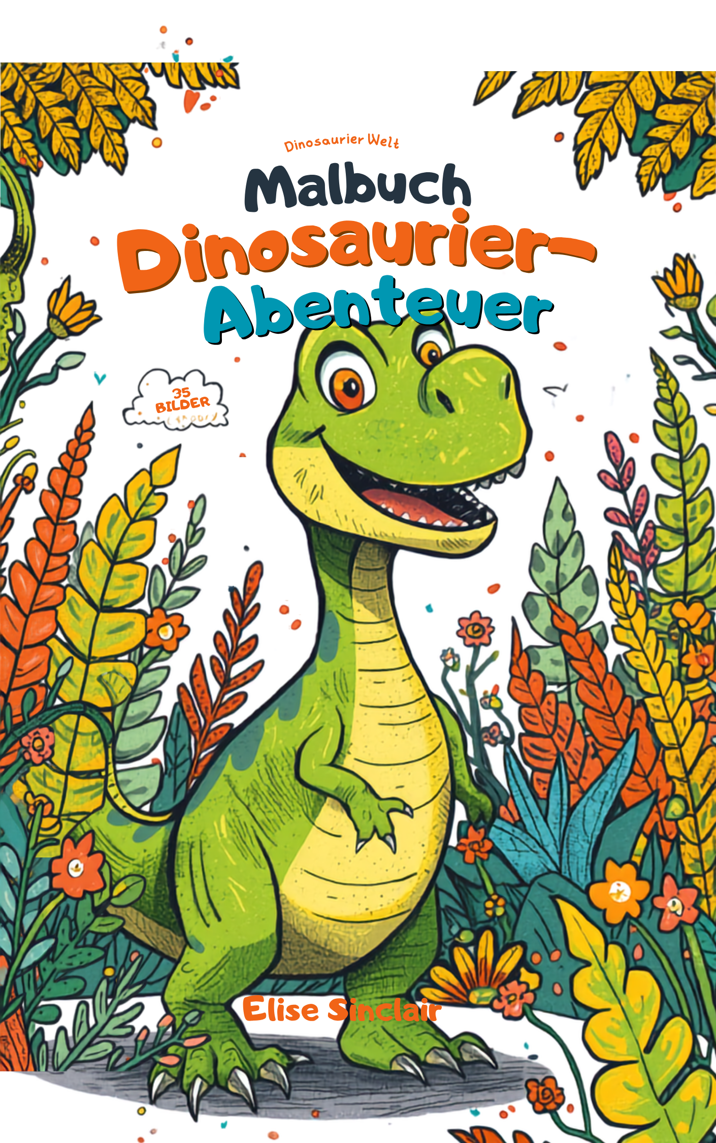 Malbuch Große Dinosaurier