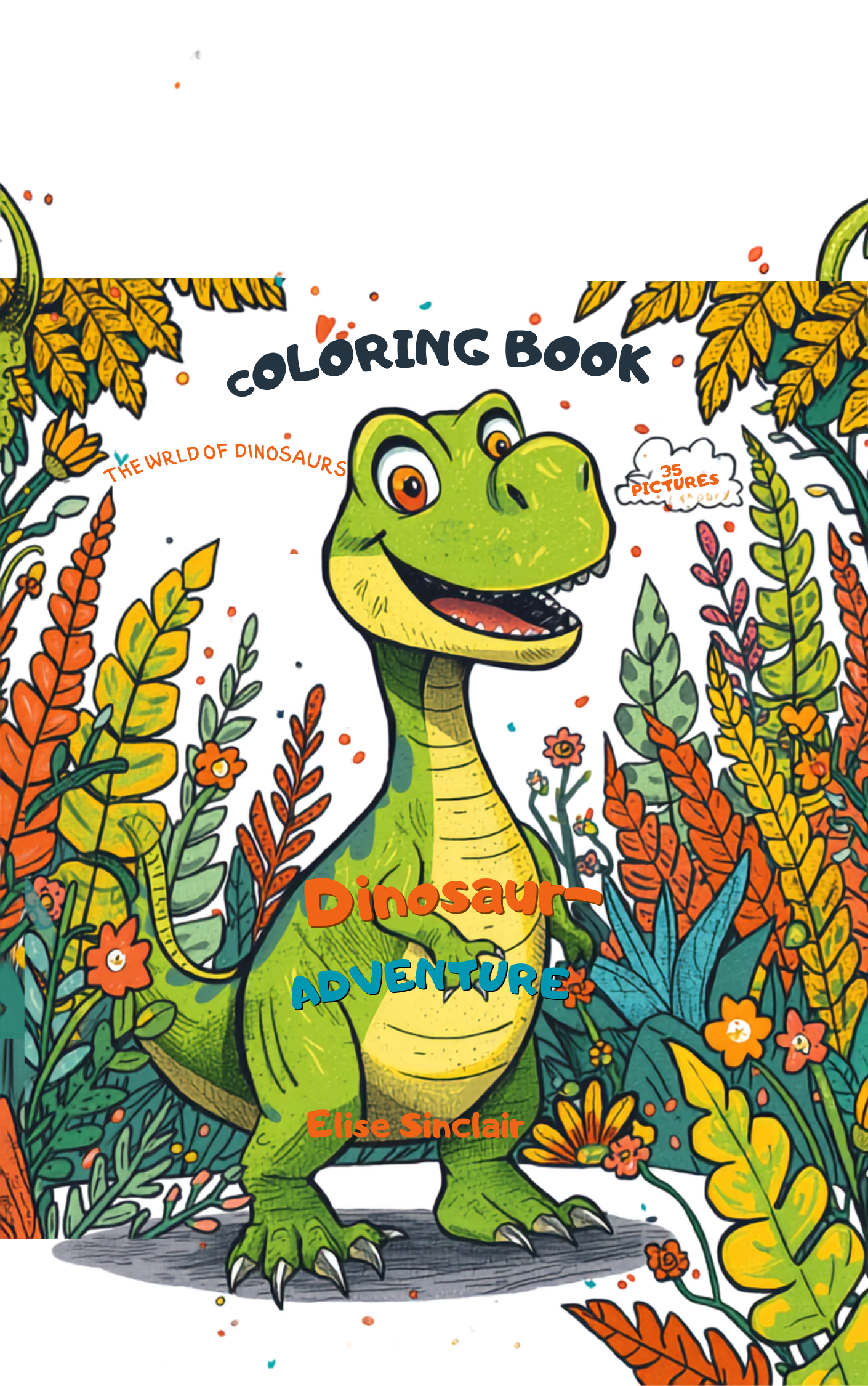 Coloring book Large Dinosaurs