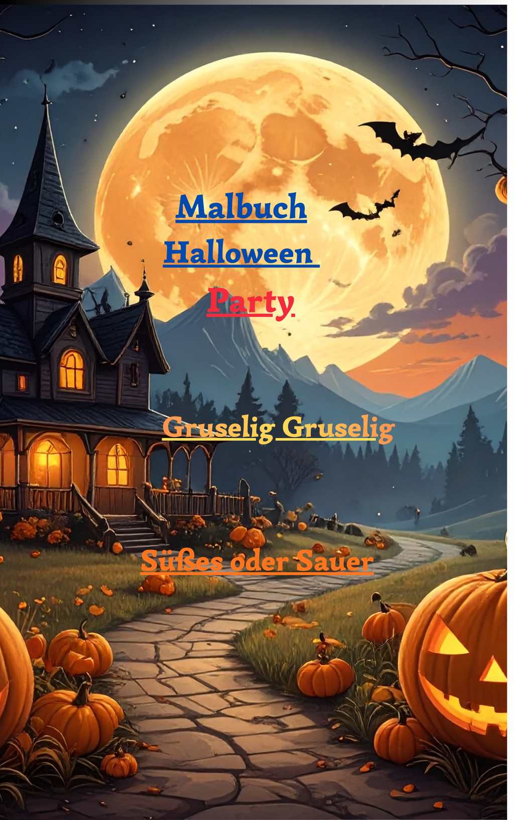 Malbuch Happy Halloween party