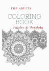 Paisley Pattern and Mandala Coloring Book for Adults