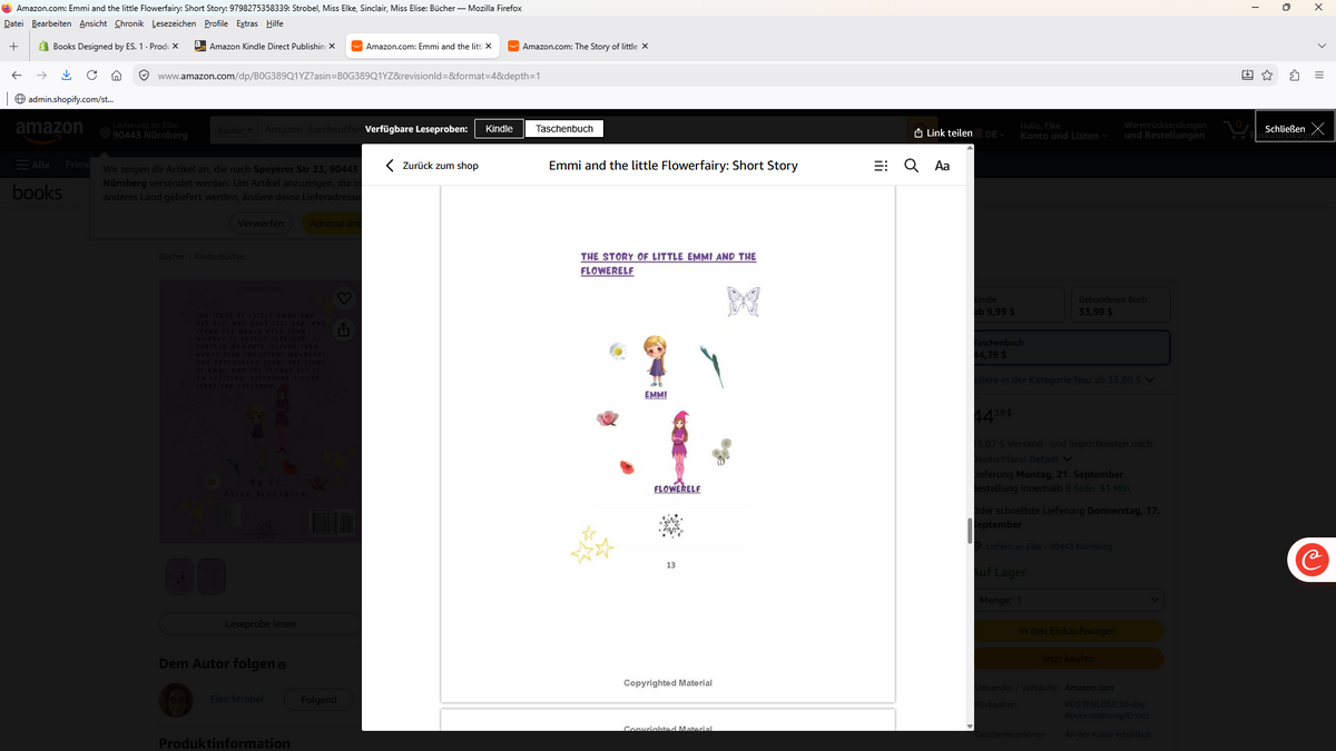 The Story of little Emmi and the Flowerelv: Short Story