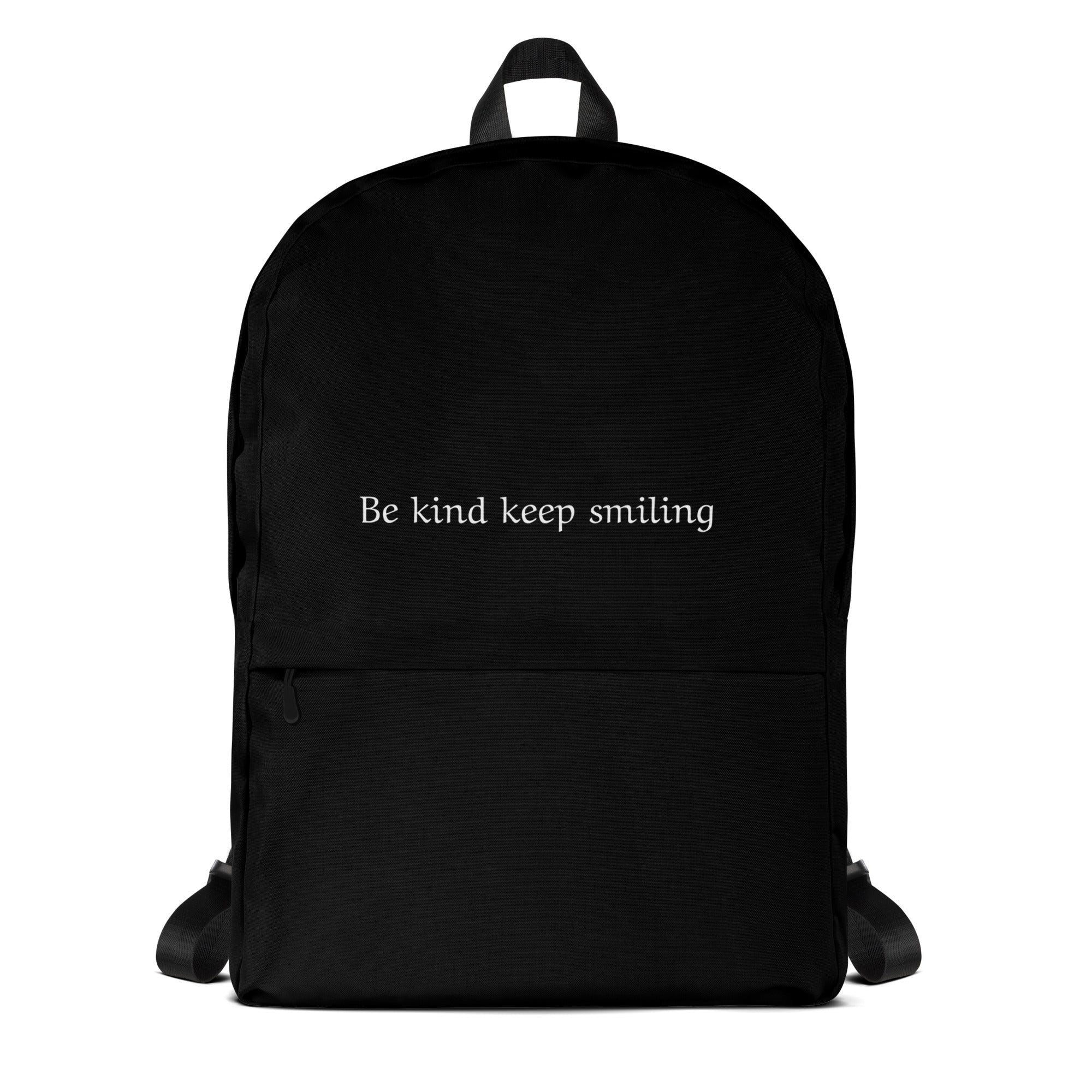 Rucksack Be kind keep smiling in schwarz